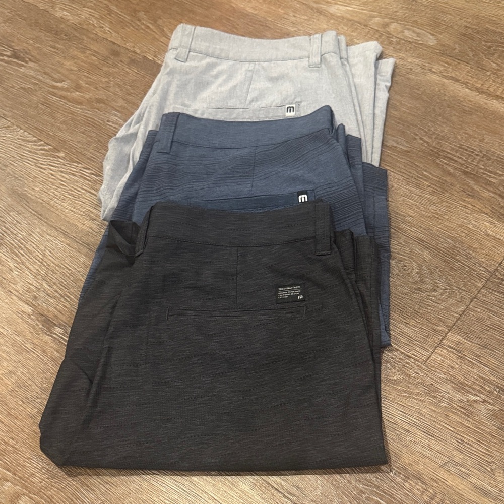 Travis Mathew Men's Hybrid Shorts - Black, Blue, Gray